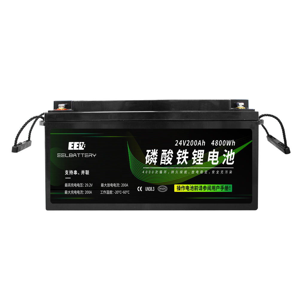 24V 200ah LiFePO4 Battery Built-in 100A BMS with Bluetooth ship from China
