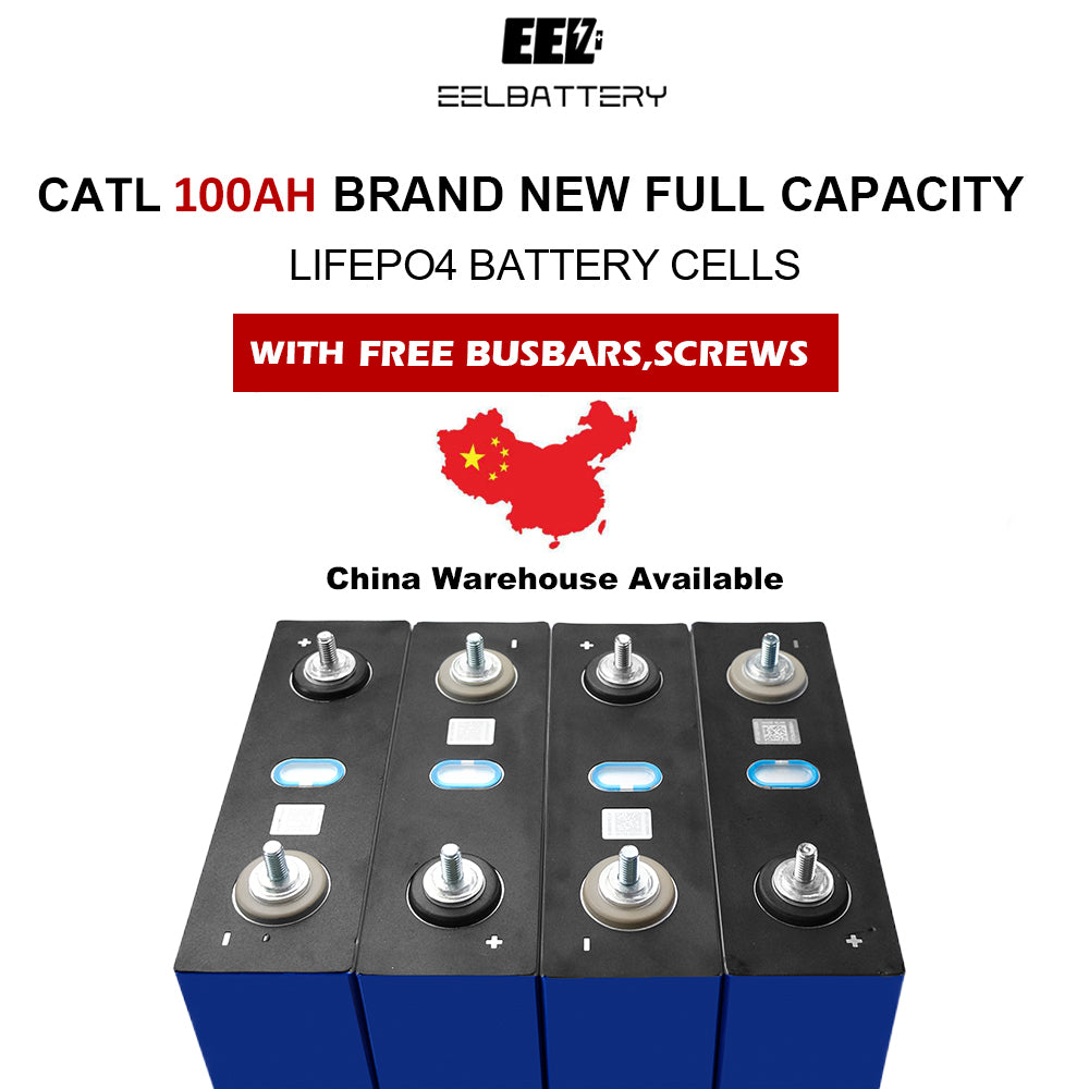 4PCS Grade A CATL 3.2v 100Ah Genuine Lifepo4 Battery Cells China Stock EEL BATTERY