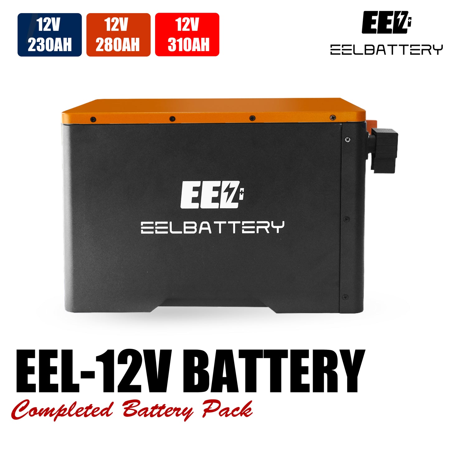 12V LiFePO4 Preassemble Battery V2 Pack with JK Bluetooth BMS Active Balance,for RV,EV,Off-Grid EEL BATTERY