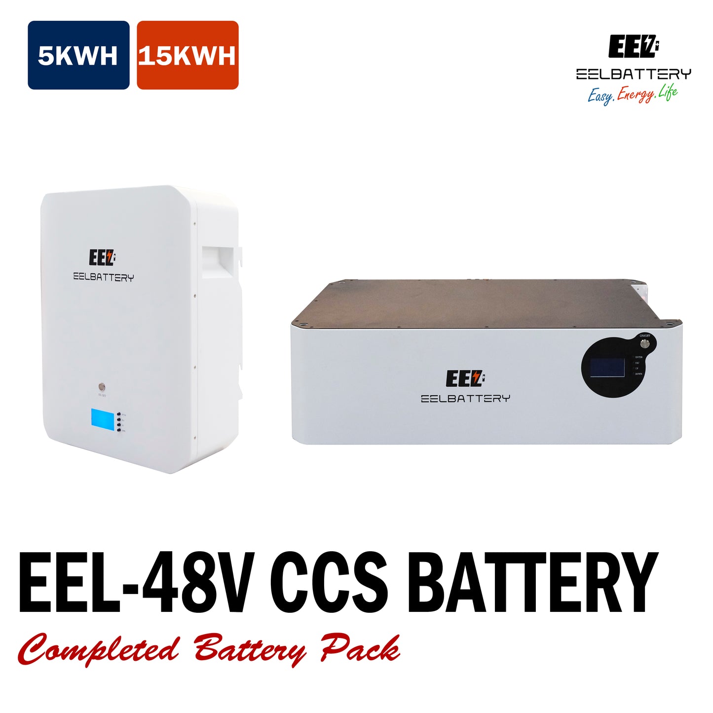 51.2v 5Kwh/15kwh LiFePO4 CCS Battery Pack ESS Home Power Solar Energy Storage System EEL BATTERY