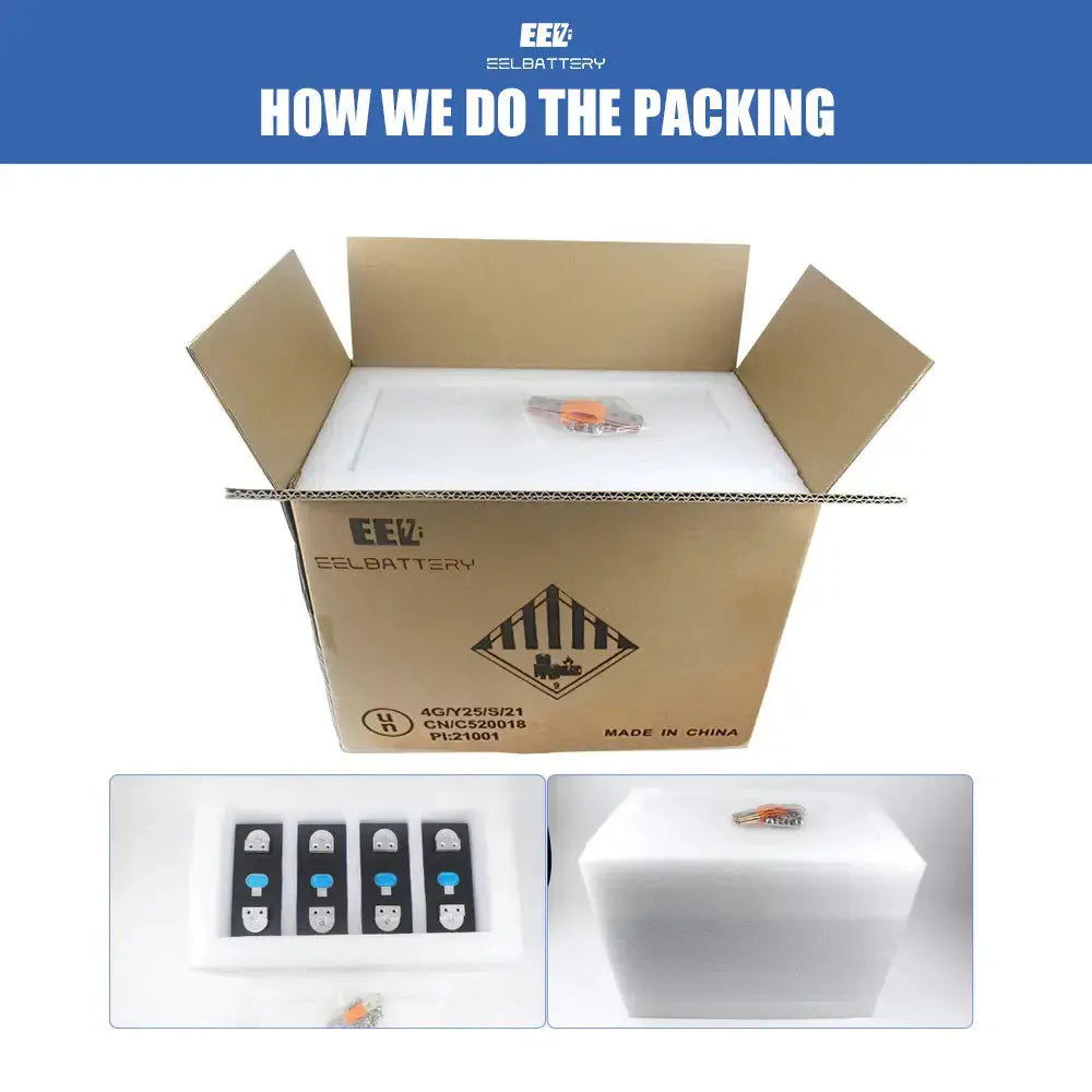 4PCS 3.2V EVE 330Ah MB31 HSEV LiFePO4 Battery Cells Full Capacity China Shipping - EEL BATTERY