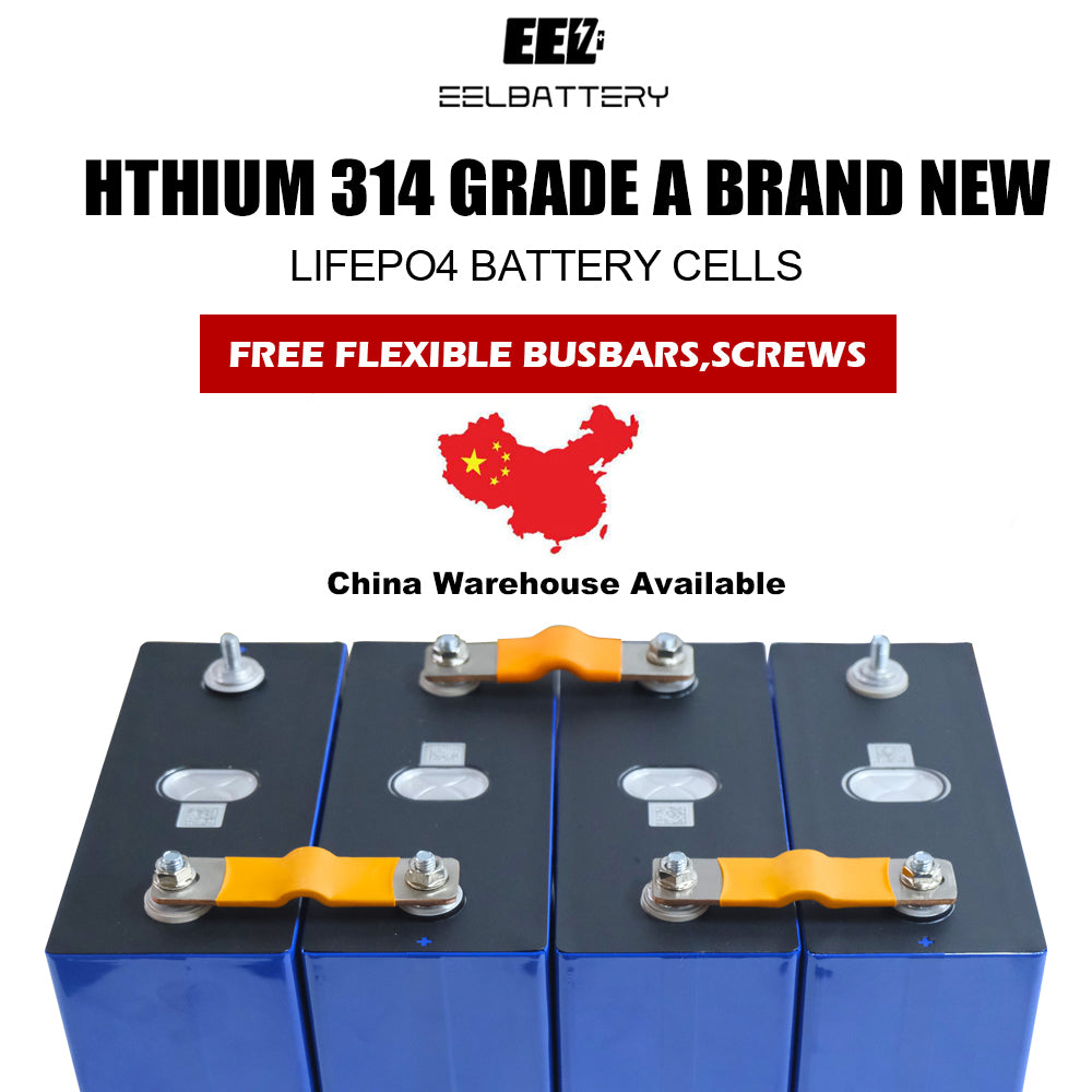 4PCS 3.2V 320Ah Grade A HThium 314 Lifepo4 Battery Cells Rechargeable for EV Solar China Shipping Hthium