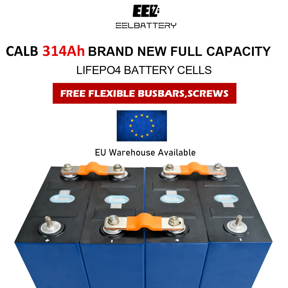 4PCS 3.2V CALB 314Ah Grade A Lifepo4 Battery Cells Rechargeable for EV Solar Energy EU Shipping Pre-sale