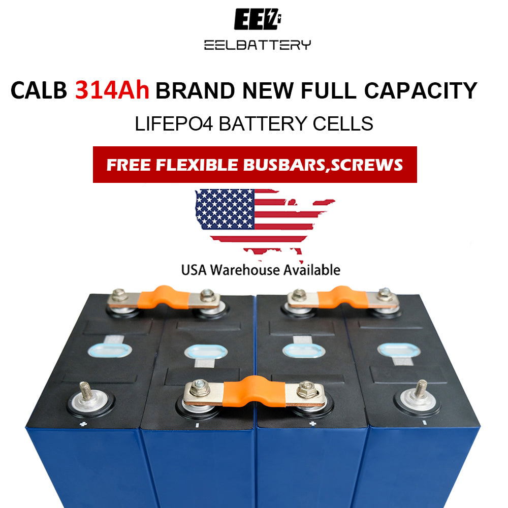 4PCS 3.2V CALB 314Ah Grade A Lifepo4 Battery Cells Rechargeable for EV Solar Energy USA Shipping
