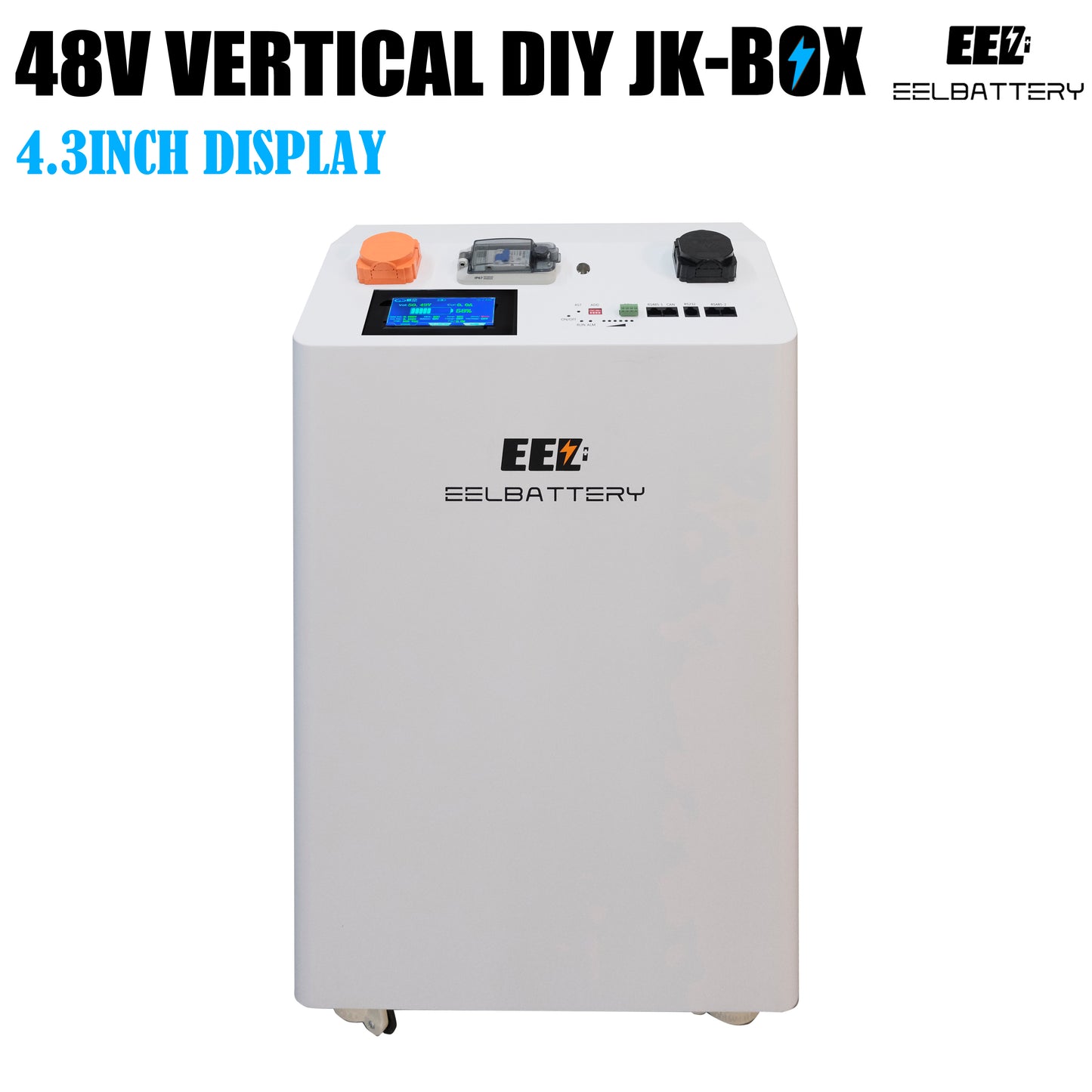 EEL 48V 16S DIY 280 Vertical DIY Battery Box Kits with JK Inverter BMS and Wheels EU Stock