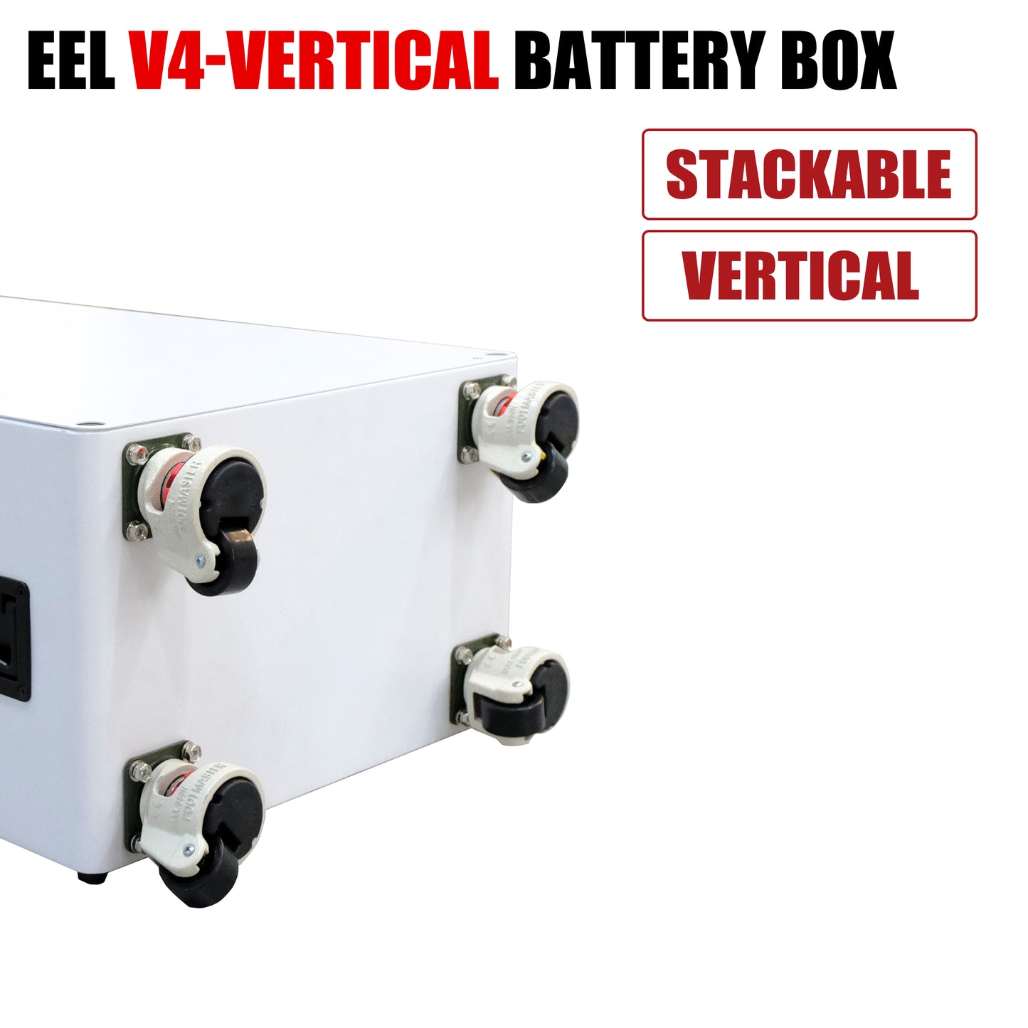 EEL 48V DIY Box V4 Vertical Server Rack Battery Kits with Bluetooth BMS and wheels EEL BATTERY