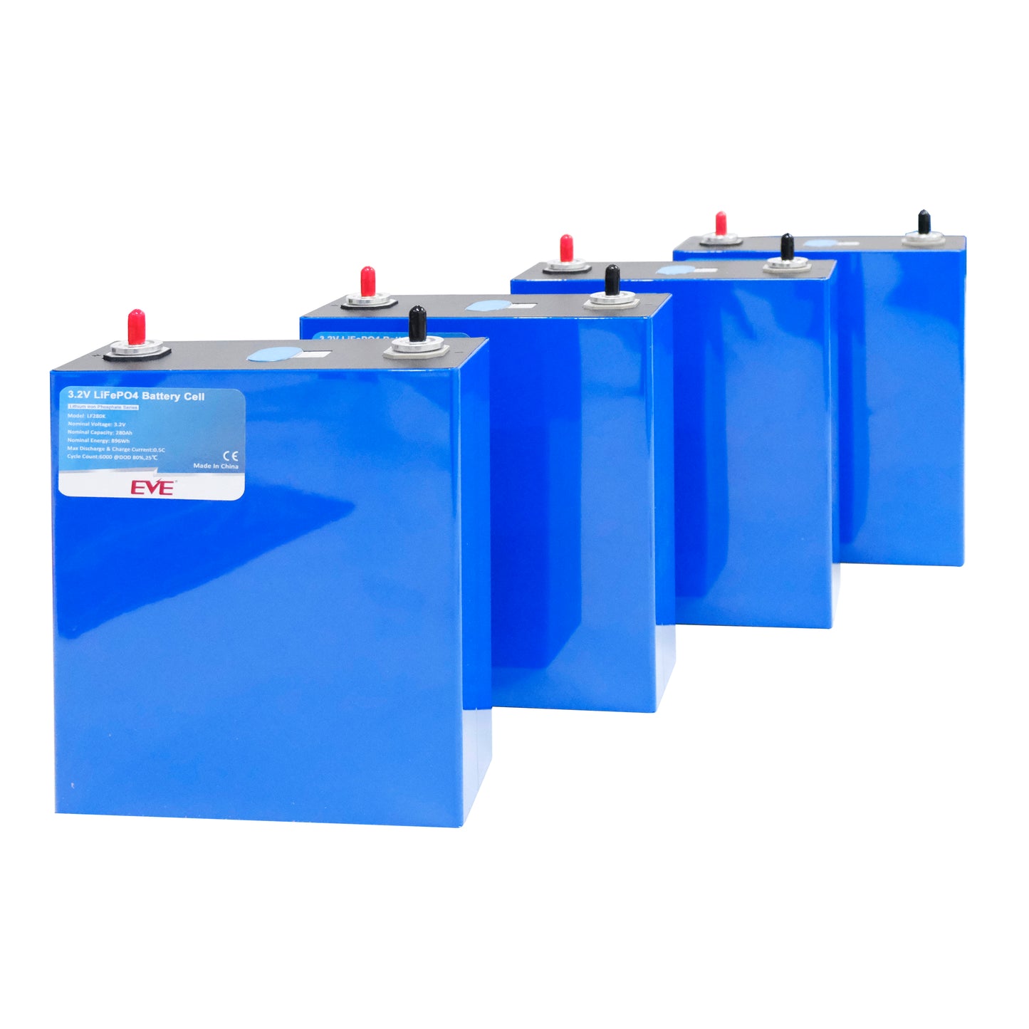 4PCS 3.2V Grade A EVE 280Ah lf280k V3 LiFePO4 Battery Cells for DIY Solar China Shipping EEL BATTERY