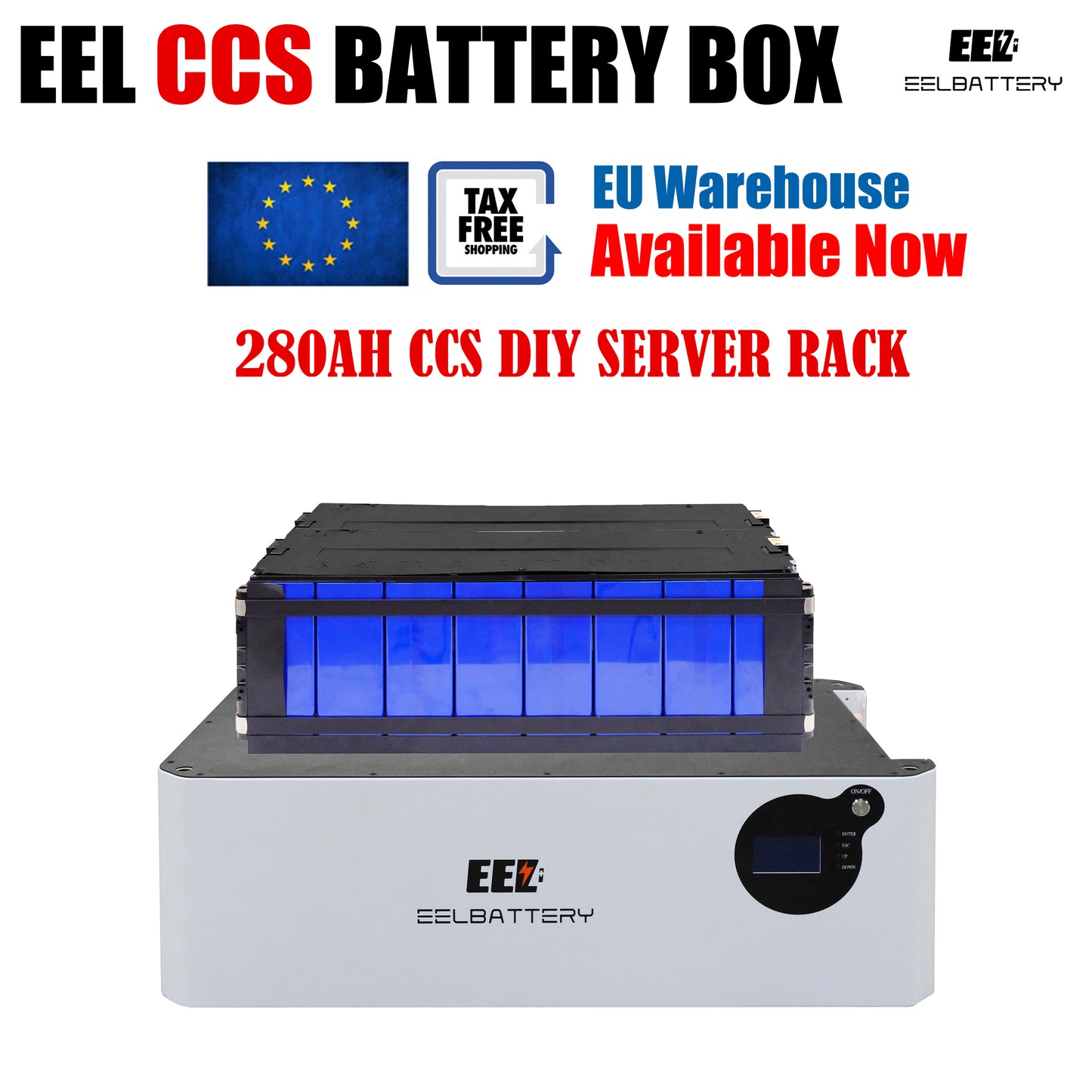 51.2v 5Kwh/15kwh LiFePO4 CCS DIY Battery Pack ESS Auto-Class Home Power Solar Energy Storage System EU Stock EEL BATTERY