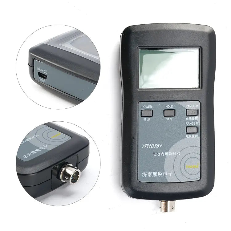 YR1035 Upgraded LiFePO4 Internal Resistance Voltage Tester Checking Kit USB Charge with 4 Replaceable detect Head EEL BATTERY