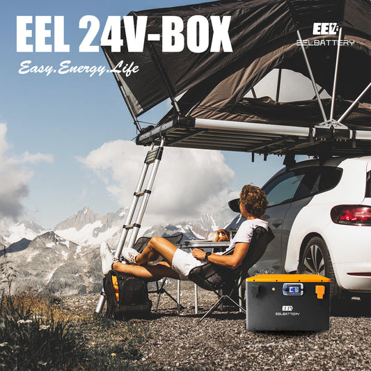 24V Battery Pack Lifepo4 with JK 200A Active Balance BMS for Solar Power,Golf Cart,RV,EV EEL BATTERY