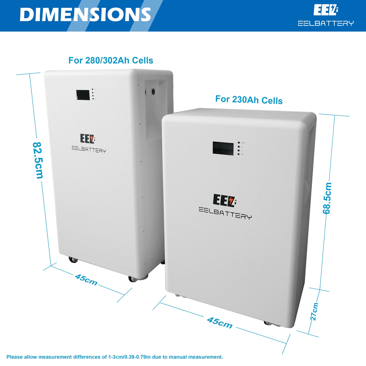 48V 16Kwh EEL Vertical LiFePO4 Battery Pack for Home Power Solar Energy Storage System EEL BATTERY