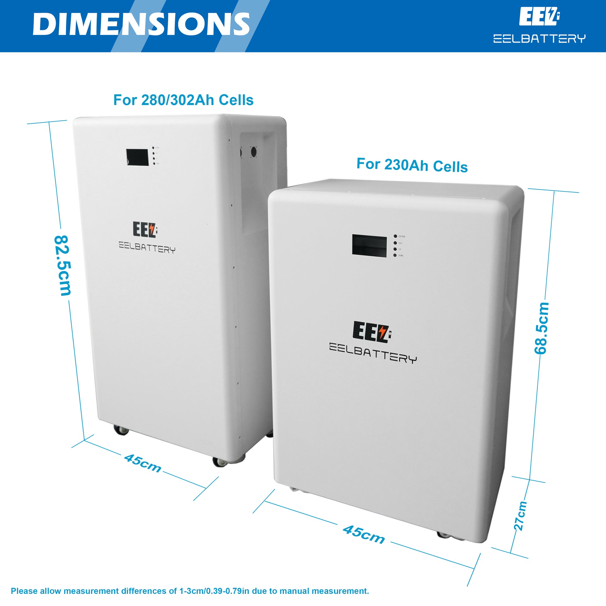 48V 16Kwh EEL Vertical LiFePO4 Battery Pack for Home Power Solar Energy Storage System EEL BATTERY