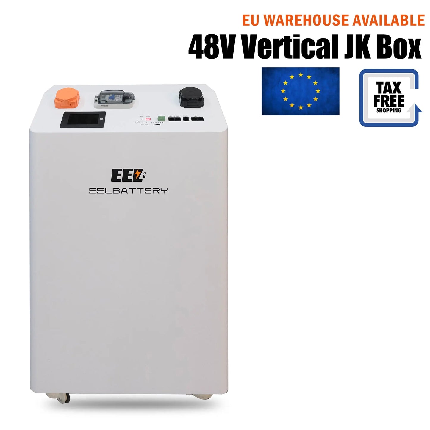 EEL 48V 16S DIY 280 Vertical DIY Battery Box Kits with JK Inverter BMS and Wheels EU Stock EEL BATTERY