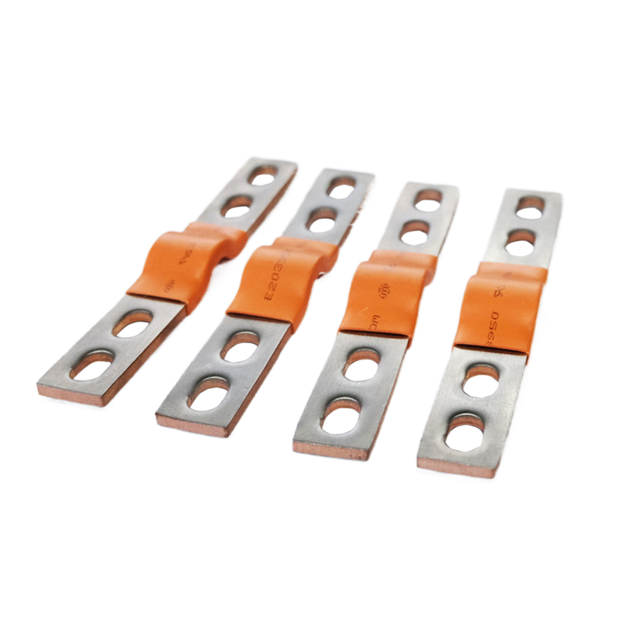 4PCS Flexible 4 holes for EVE Double-thread Studs Nickel-Plated Copper Bus Bar Terminal Connectors Accessories EEL BATTERY