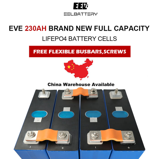 4PCS 3.2V 230Ah Brand New LiFePO4 Battery Cells for DIY Solar China Shipping EVE
