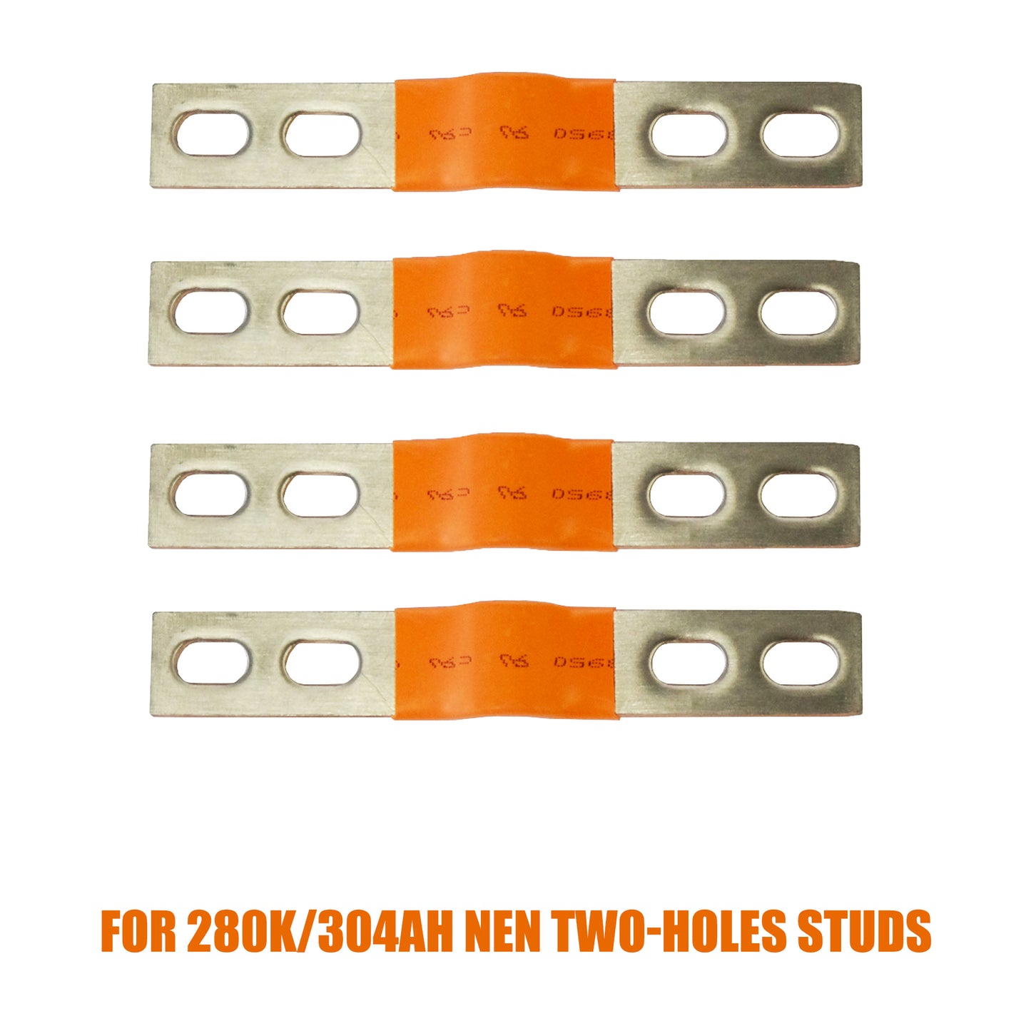 4PCS Flexible 4 holes for EVE Double-thread Studs Nickel-Plated Copper Bus Bar Terminal Connectors Accessories EEL BATTERY