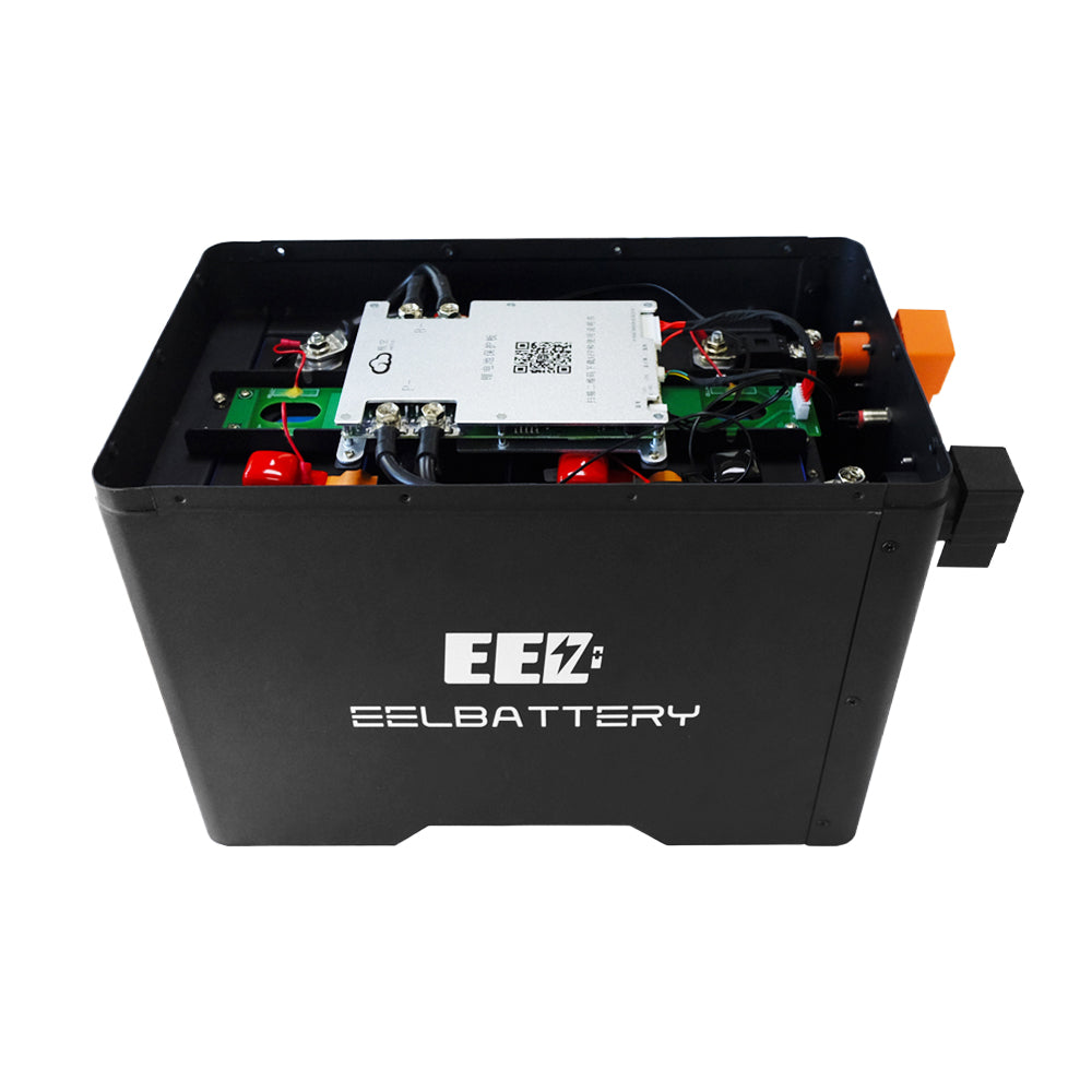 12V LiFePO4 Batterie V2 DIY-Gehäuse mit JK 200A Active Balance BMS, 250A Sicherung für Solarenergie, Golfwagen, Wohnmobil, Elektrofahrzeug