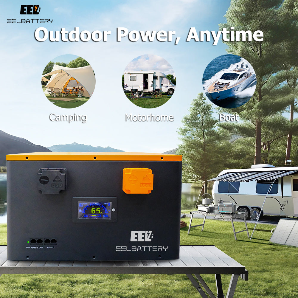 EU Stock-12V EVE MB56 LiFePO4 DIY Battery Box with JK 300A B2A8S30PHCR Active Balance BMS