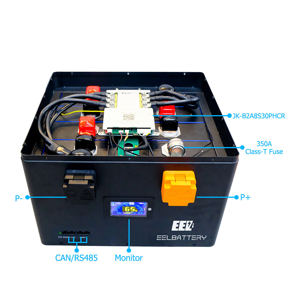 12V LiFePO4 MB56 Battery DIY Kit with JK 300A JK BMS 2A Balance,300A Class T Fuse EEL BATTERY