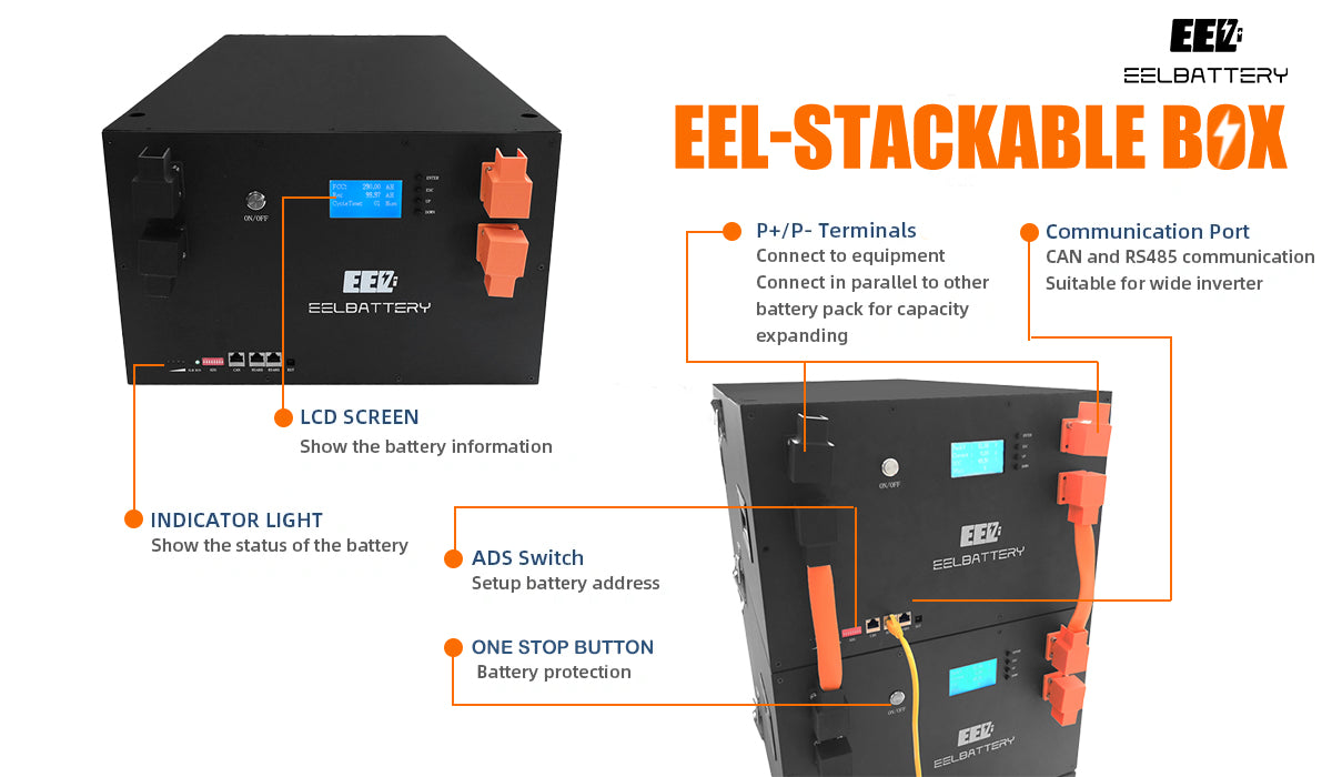 Eel Rack EEL 48V V3 Server Rack Battery DIY BOX 4A Active Balancer Stackable ...