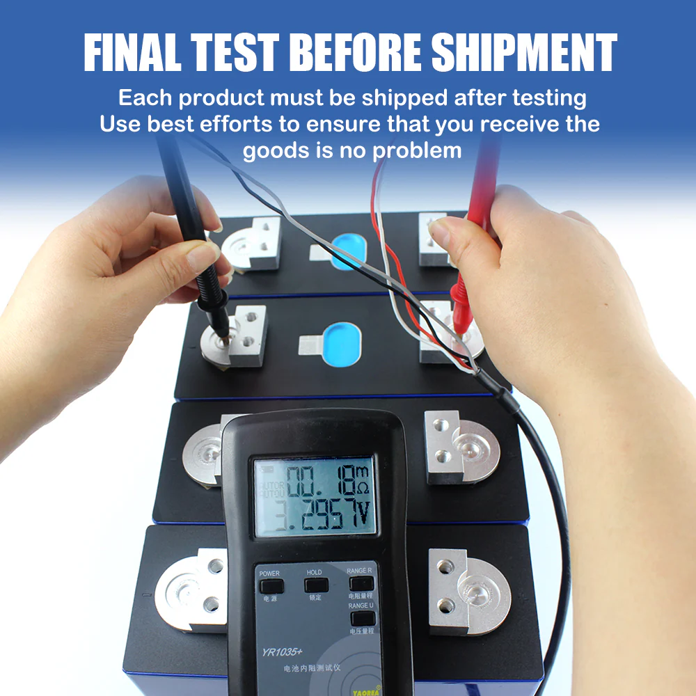 4PCS EVE LF304 Double-hole Studs Grade A Prismatic LiFePO4 Battery Cells for EV,RV China Shipping EEL BATTERY