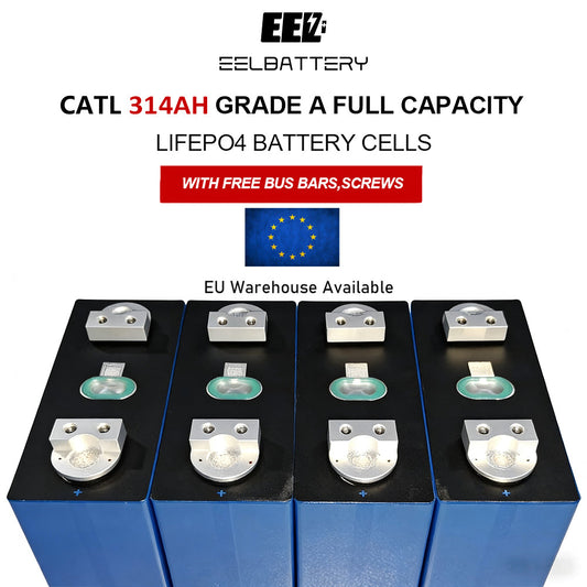 EU Stock-4PCS 3.2V CATL 314Ah Grade A Lifepo4 Battery Cells Rechargeable for EV Solar Energy Free Shipping & Free Tax & With Cells CATL