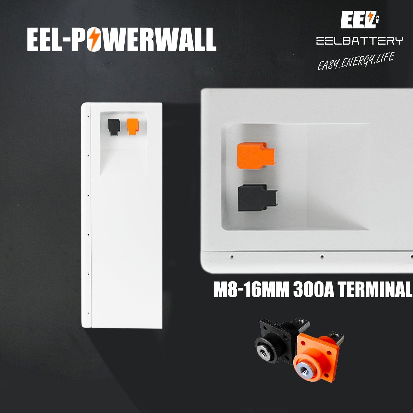 48V 16Kwh EEL Power Wall LiFePO4 Battery Pack Wall-mounted for Home Power Solar Energy Storage System - EEL BATTERY