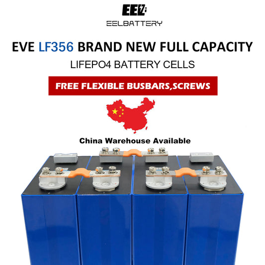 4PCS 3.2V EVE LF356L HSEV Grade A Double hole Studs LiFePO4 Battery Cells Full Capacity China Shipping