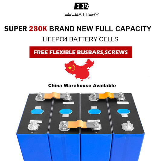 4PCS 3,2V 280Ah Super EVE lf280k Grade A LiFePO4 Batteriezellen für DIY Solar China Versand