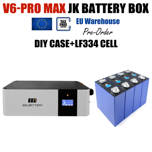EU Stock-EEL 48V 16S V6-Pro MAX JK Battery Stackable Box DIY Kits with 200A V19 Inverter BMS Energy Storage System Pre-sale Free Shipping & Free Tax & With Cells EEL BATTERY