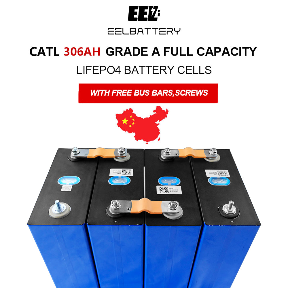 4PCS 3,2 V CATL 306 Ah Grade A Lifepo4 Batteriezellen Wiederaufladbar für EV Solar China Versand