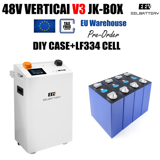 EU Stock-EEL 48V 16S DIY Vertical JK V3 Box DIY Battery Kits with JK V19 Inverter BMS and Wheels Free Shipping & Free Tax & With Cells Pre-sale EEL BATTERY