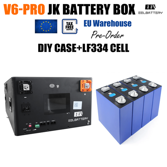 EU Stock-EEL 48V 16S V6-Pro JK Battery Stackable Box DIY Kits with 200A V19 Inverter BMS Energy Storage System Pre-sale Free Shipping & Free Tax & With Cells EEL BATTERY
