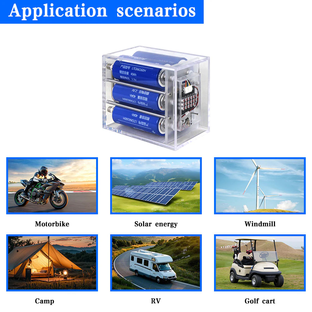 12V Yinlong 40Ah LTO Battery 40Ah Battery Pack 6S1P Ingebouwde Balancer Cycle Life 20000 Free Shipping & Free Tax & With Cells Yinlong