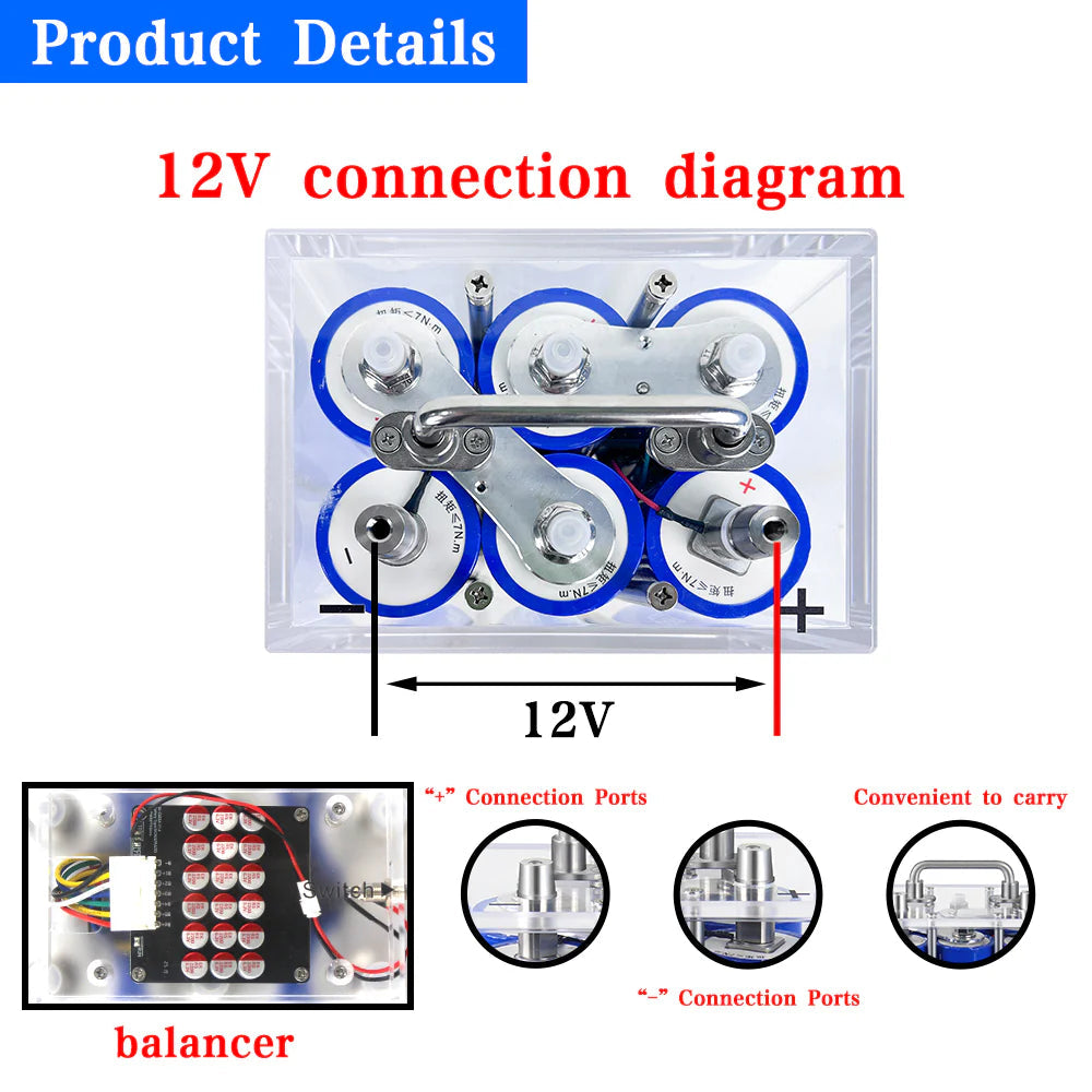 12V Yinlong 40Ah LTO Battery 40Ah Battery Pack 6S1P Ingebouwde Balancer Cycle Life 20000 Free Shipping & Free Tax & With Cells Yinlong