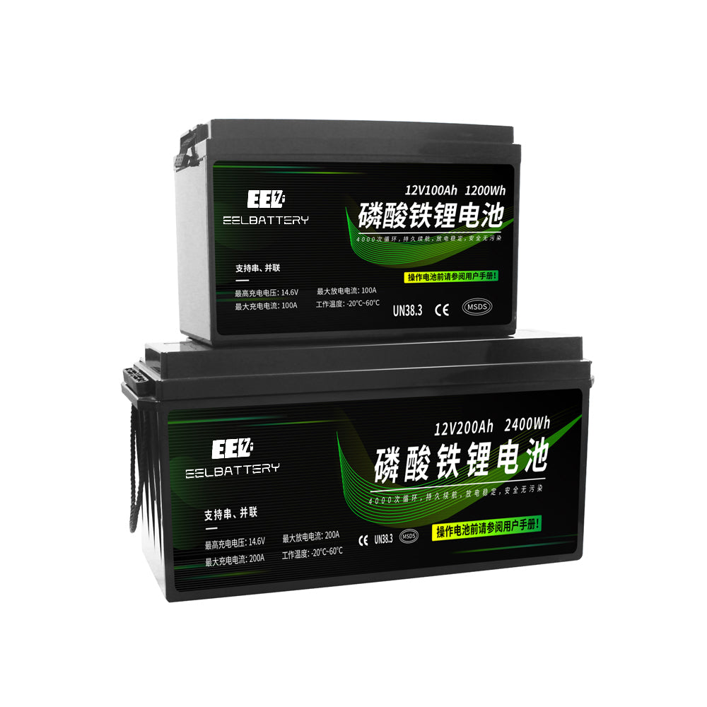 EEL 24V 200Ah Pre-assembled LiFePO4 Lithium Ion Built-in Bluetooth BMS –  EEL BATTERY