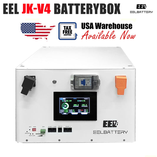 EEL 48V 16S Server Rack Battery V4 Box DIY Stackable Kits with JK V19 BMS Box Energy Storage USA Stock EEL BATTERY