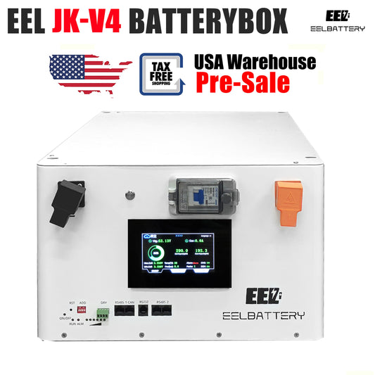 EEL 48V 16S Server Rack Battery V4 Box DIY Stackable Kits with JK V19 BMS Box Energy Storage USA Stock Pre-sale EEL BATTERY