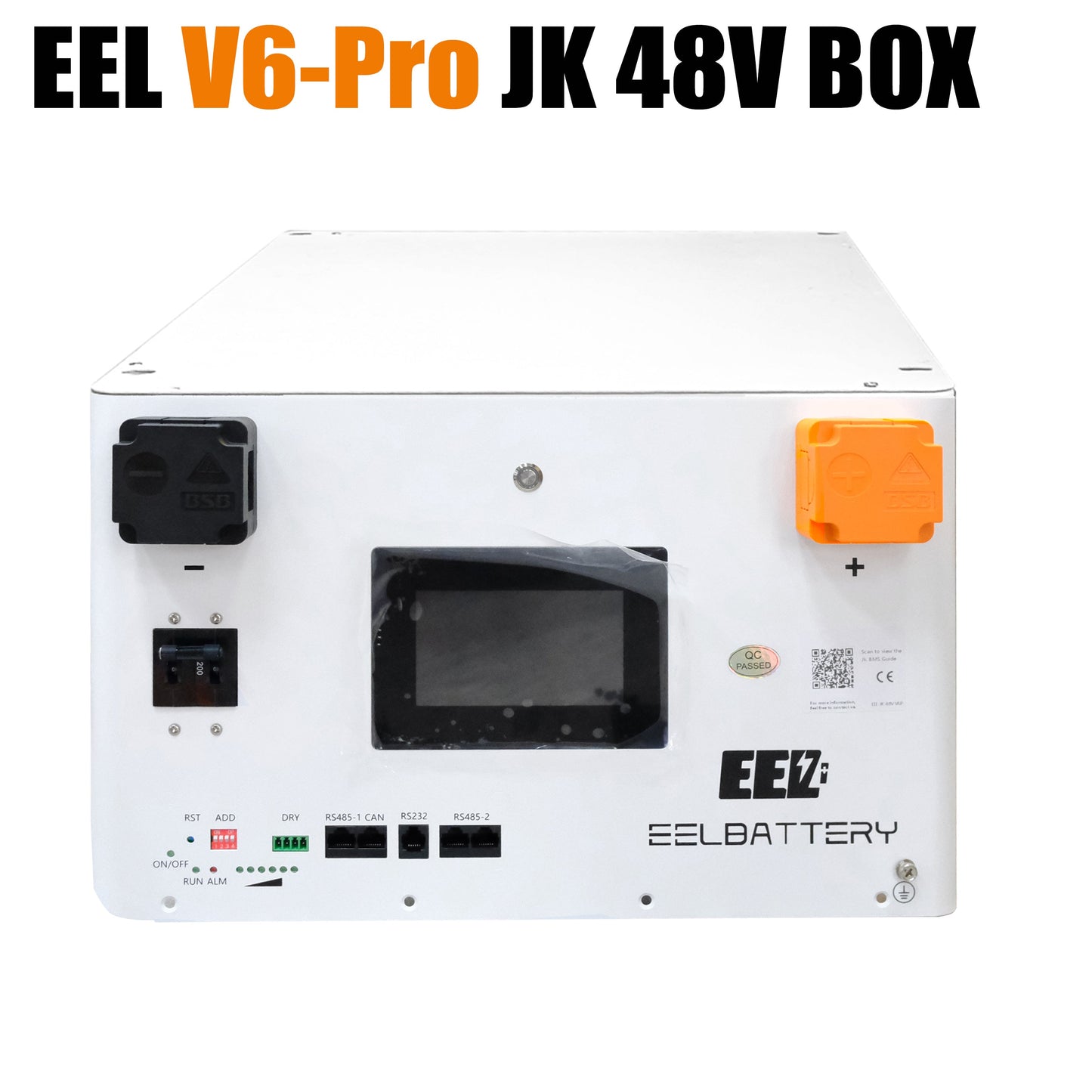 EEL 48V 16S V6-JK Battery Stackable Box DIY Kits with 200A JK V19 BMS Energy Storage System EEL BATTERY