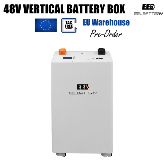 EU Stock-EEL 48V 16S DIY Vertical Seplos Box DIY Battery Kits with Seplos V2 200A BMS and Wheels Free Shipping & Free Tax & With Cells EEL BATTERY
