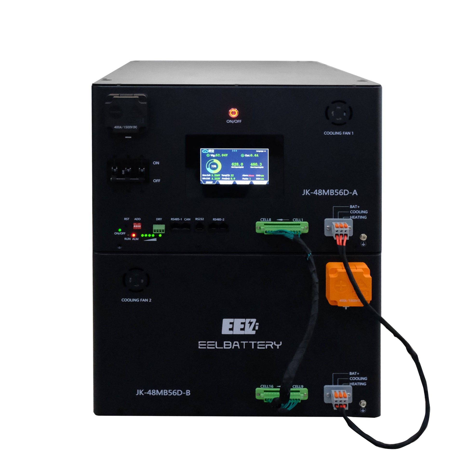 EEL 32kwh 51.2V 16S 628Ah EVE MB56 Battery Box DIY Kits with 300A JK V19 BMS Lifepo4 Cell Lithium Battery EEL BATTERY