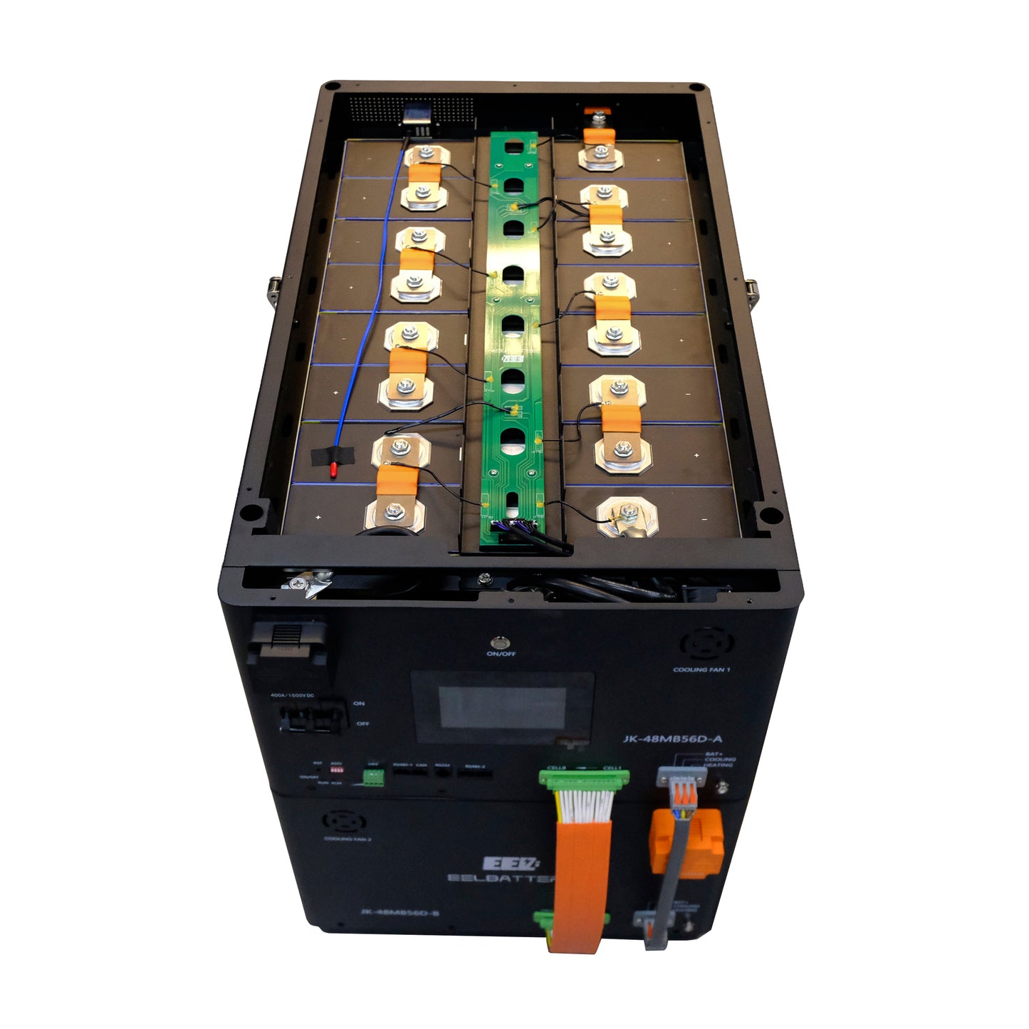 EU Stock-EEL 32kwh 51.2V 16S 628Ah EVE MB56 Horizontal Battery Box DIY Kits with 300A JK V19 BMS For Solar Energy Storage System EV RV EEL BATTERY