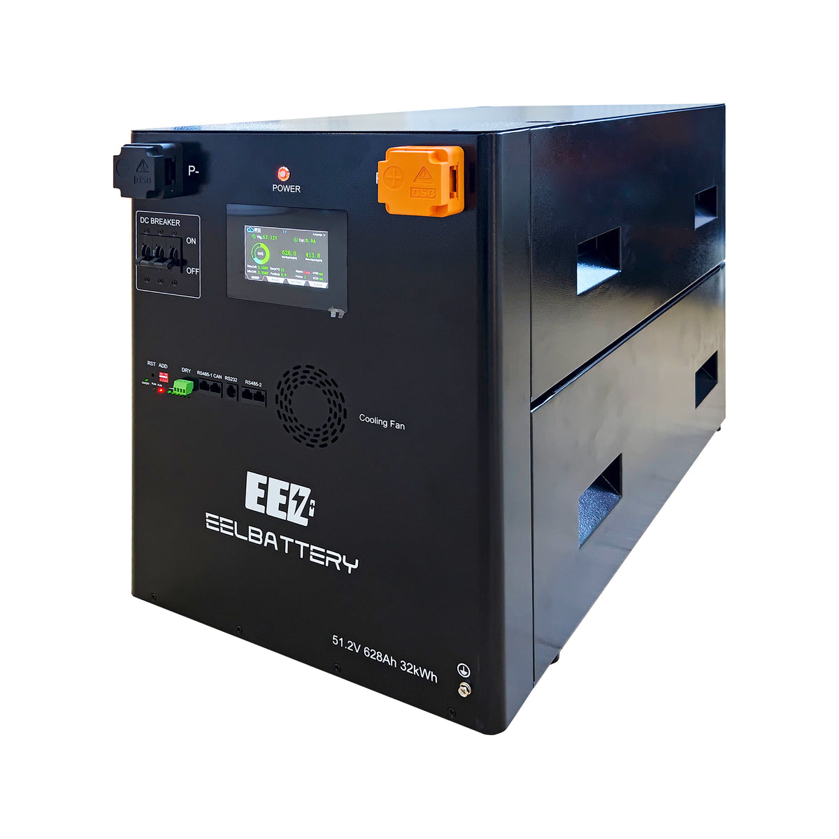 EEL 32kwh 51.2V 16S 628Ah EVE MB56 Stackable Battery Box DIY Kits with 300A JK V19 BMS For Solar Energy Storage System