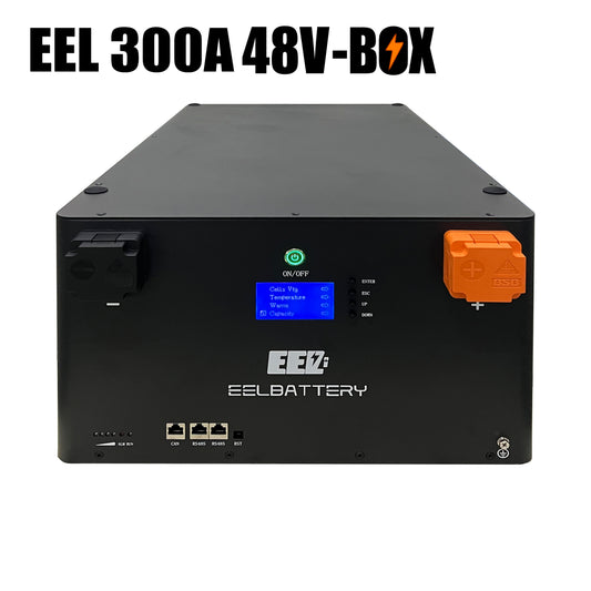 EEL 48V 16S Battery DIY Kit Box with 300A Seplos V4.0 Bluetooth BMS for Energy Storage
