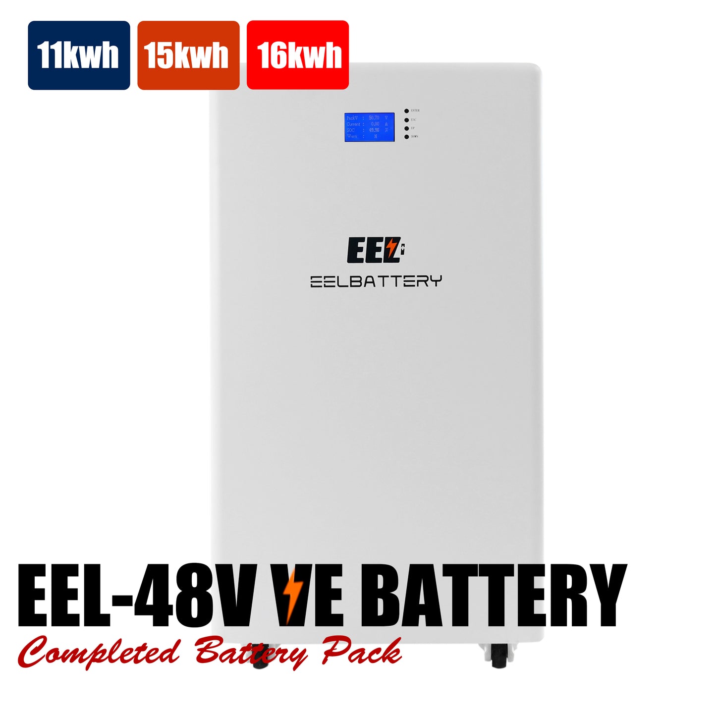 48V 16Kwh EEL Vertical LiFePO4 Battery Pack for Home Power Solar Energy Storage System