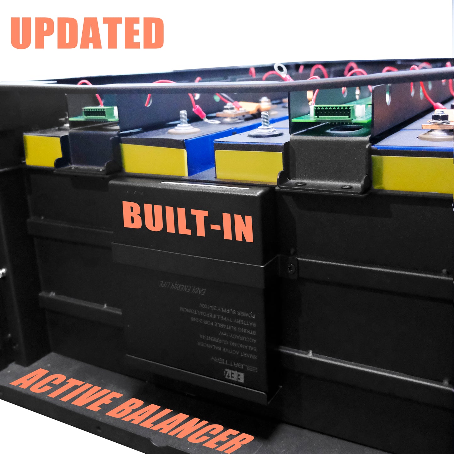 EEL 48V 16S V3 DIY Battery Server Rack Box Kits with Bluetooth BMS 4A Active Balance Energy Storage Stackable EU Shipping - EEL BATTERY