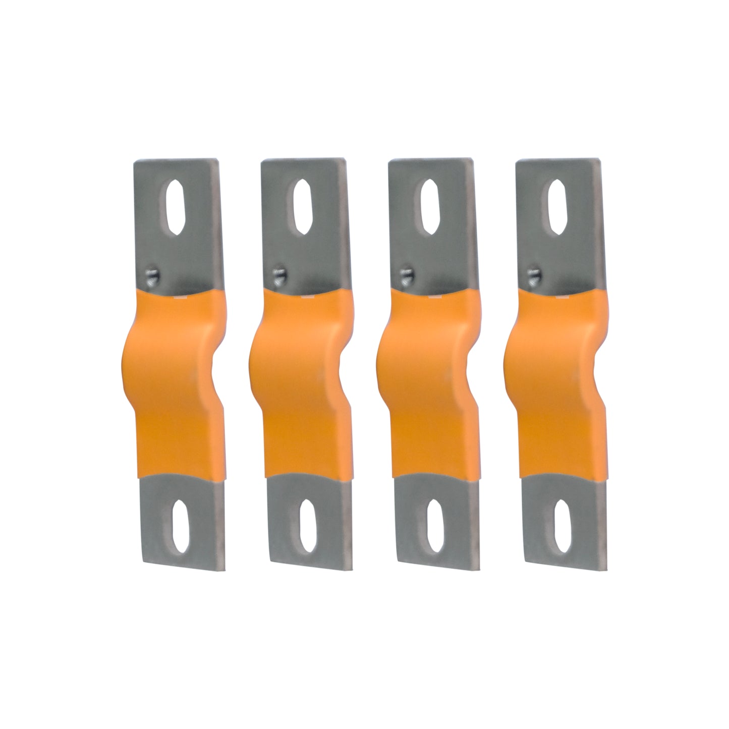 4PCS Flexible Nickel-Plated Copper Bus Bar Terminal Connectors with one M3 hole - EEL BATTERY