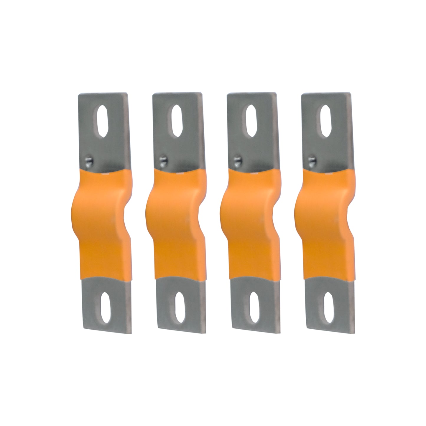 4PCS Flexible Nickel-Plated Copper Bus Bar Terminal Connectors with one M3 hole