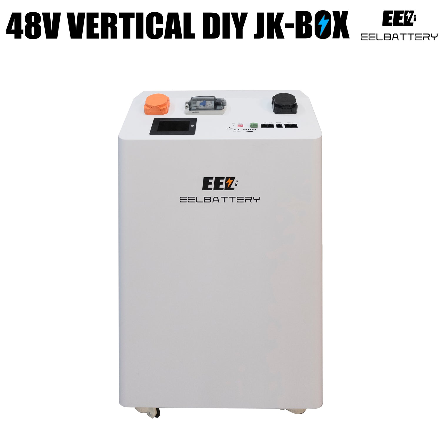 EEL 48V 16S DIY Vertical JK Box DIY Battery Kits with JK Inverter BMS and Wheels - EEL BATTERY