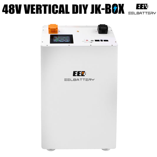 EEL 48V 16S DIY Vertical JK V3 Box DIY Battery Kits with JK V19 Inverter BMS and Wheels EEL BATTERY